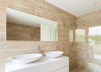 How to clean the travertine tiles floor?