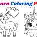 Simple Unicorn Coloring Pages