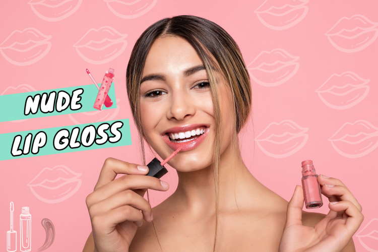 nude lip gloss