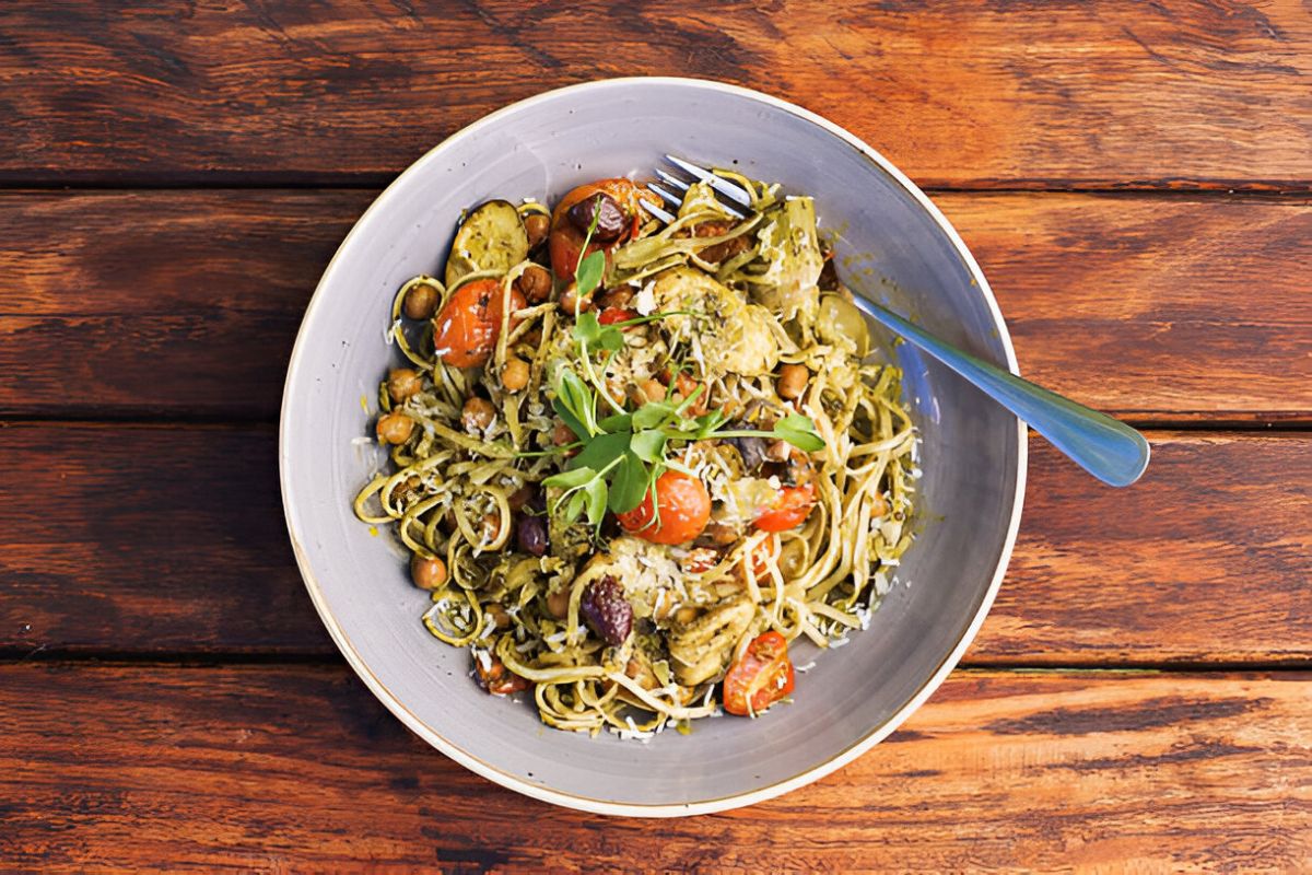 Chickpea Pasta with Pesto